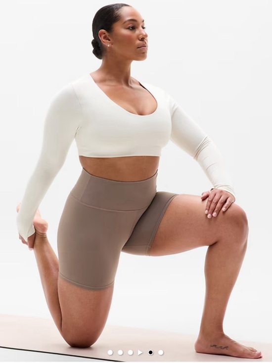Athleta Tops - Athleta Long-Sleeve Scoop Crop Top